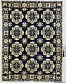 Coverlet, Probably Asahel Phelps, Cotton and wool warp and weft, woven, American