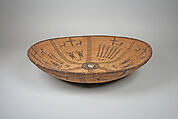 Basket Tray, Plant fiber, silver, White Mountain Apache