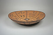 Basket Tray, Plant fiber, silver, White Mountain Apache