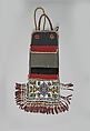 Firebag, Wool, silk, glass, metal, Ojibwa or Cree