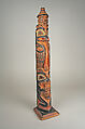 Totem Pole Model, Wood, pigment, Haida