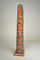 Totem Pole Model, Wood, pigment, Haida