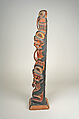 Totem Pole Model, Wood, pigment, Haida