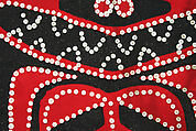 Button Blanket, Wool trade cloth, shell buttons, Kagani Haida