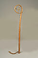 Miniature Lacrosse Stick, Wood, Native -tanned skin, Mesquakie or Potawatomi