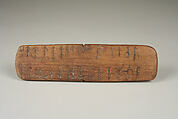 Prescription Stick, Wood, pigment, Prairie Potawatomi