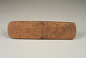 Prescription Stick, Wood, pigment, Prairie Potawatomi