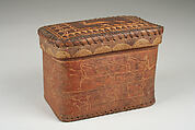 Lidded Box, Tomah Joseph (Native American, Pasamaquoddy, 1837–1914), Birchbark