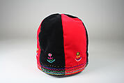 Cap, Marie-Jeanne Bacon (First Nation, Montagnais), Cotton, silk, Montagnais