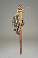 Staff, Wood, native-tanned skin, deer dewclaws, Potawatomi