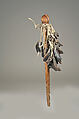 Staff, Wood, native-tanned skin, deer dewclaws, Potawatomi