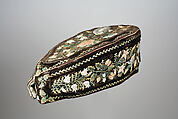 Glengarry-Style Cap, Wool, silk, moosehair, Huron