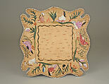 Tray, Birchbark, quill, cotton, Huron