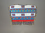 Girl's Cape, Glass, cotton, metal, Native-tanned skin ties, Stoney
