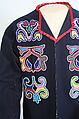 Faw Faw Coat, Wool, cotton, glass, silk, Oto-Missouria