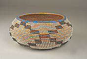 Beaded Basket, Plant fiber, glass, Pomo