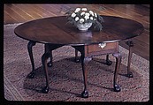 Drop-leaf Dining Table, Mahogany, tulip poplar, white pine, American