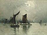 On the Thames, Frank Myers Boggs  American, Oil on canvas, American