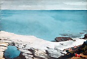 Natural Bridge, Bermuda, Winslow Homer (American, Boston, Massachusetts 1836–1910 Prouts Neck, Maine), Watercolor and graphite on white wove paper, American