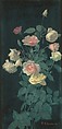 Roses, George Cochran Lambdin (American, Pittsburg, Pennsylvania 1830–1896 Germantown, Pennsylvania), Oil on wood, American