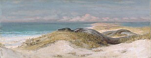 Lair of the Sea Serpent, Elihu Vedder  American, Oil on canvas, American