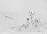 Shipwreck, Robert Walter Weir (American, New Rochelle, New York 1803–1889 New York), Graphite on off-white wove paper, American
