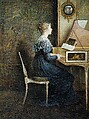 An Old Song, William John Hennessy (Irish, Thomastown, Kilkenny 1839–1917 Rudgwick, Sussex), Watercolor, gum arabic, and gouache on off-white wove paper, American