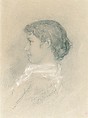 Adelaide Napier, Olin Levi Warner (American, West Suffield, Connecticut 1844–1896 New York), Graphite with white highlights on paper, American
