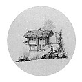 Swiss Chalet (from Hosack Album), Graphite on off-white Bristol board, American