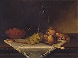 Still Life with Fruit, Carducius Plantagenet Ream American, Oil on canvas, American