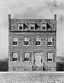 Architectural drawing of Duncan Phyfe’s house, 193 Fulton Street, New York City, Watercolor, goauche, gum arabic, and graphite on off-white wove paper, American