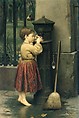 The Crossing Sweeper, Seymour Joseph Guy (American (born England), London 1824–1910 New York), Oil on canvas, American