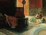 Harem Scene, Henry Siddons Mowbray American, Oil on canvas, American