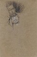 Portrait of Frederick R. Leyland, James McNeill Whistler (American, Lowell, Massachusetts 1834–1903 London), Conté crayon and white chalk on brown wove paper, American