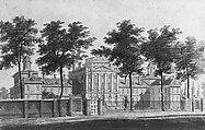 The Pennsylvania Hospital, Philadelphia, Pavel Petrovich Svinin (1787/88–1839), Watercolor and pen and black ink on white laid paper, American
