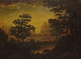 Woodland Vista, Ralph Albert Blakelock  American, Oil on canvas, American