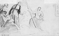 Paradise, Detail, John Singer Sargent American, Graphite on off-white wove paper, American