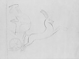Egyptian Relief, John Singer Sargent (American, Florence 1856–1925 London), Graphite on off-white wove paper, American
