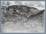 Sellar Alp, Dolomites, John Singer Sargent (American, Florence 1856–1925 London), Watercolor and gouache on white wove paper, American