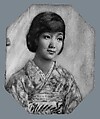 Mitsu Yoshida, Cornelia Ellis Hildebrandt American, Watercolor on ivory, American