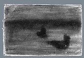Mysterious Barges I, Arthur B. Davies (American, Utica, New York 1862–1928 Florence), Pastel on off-white wove paper, American
