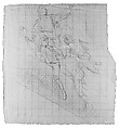 Study for "The Siege of Gibraltar": Figures Astride Spar, John Singleton Copley (American, Boston, Massachusetts 1738–1815 London), Black and red chalk and white-chalk heightening on dark blue laid paper, American