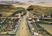 View of Poestenkill, New York, Joseph H. Hidley  American, Oil on wood, American