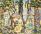 Group of Figures, Maurice Brazil Prendergast   American, Oil on canvas, American