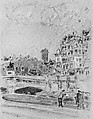 Pont Neuf, Paris, Childe Hassam (American, Dorchester, Massachusetts 1859–1935 East Hampton, New York), Watercolor on paper, American