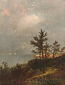 Gathering Storm on Long Island Sound, John Frederick Kensett American, Oil on canvas, American