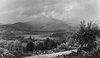 Mount Chocorua and Lake, William Trost Richards (American, Philadelphia, Pennsylvania 1833–1905 Newport, Rhode Island), Watercolor, gouache, and graphite on gray-green wove paper, American