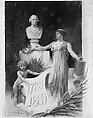 Design for the Washington Centennial Celebration, Souvenir, Edwin Howland Blashfield  American, Oil on canvas board, American