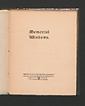 Memorial Windows, printed paper