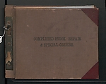 Tiffany Studios Lamp Department Ledger Book, Tiffany Studios (1902–32), pencil and ink on paper, American